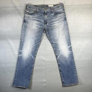 AG Adriano Goldschmied Everett Jeans Mens 34x29* Blue Slim Straight Japanese